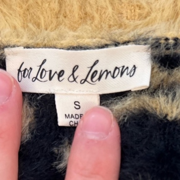 FOR LOVE AND LEMONS Frankie Sweater EXCLUSIVELY FOR VICTORIA’S SECRET Sz XS & S - Picture 10 of 11